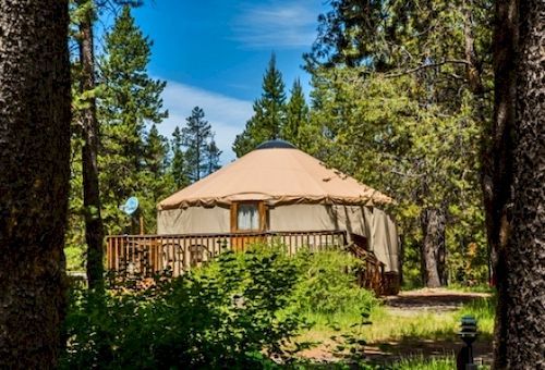 Bend-Sunriver Camping Resort Studio Cabin 6 Ngoại thất bức ảnh